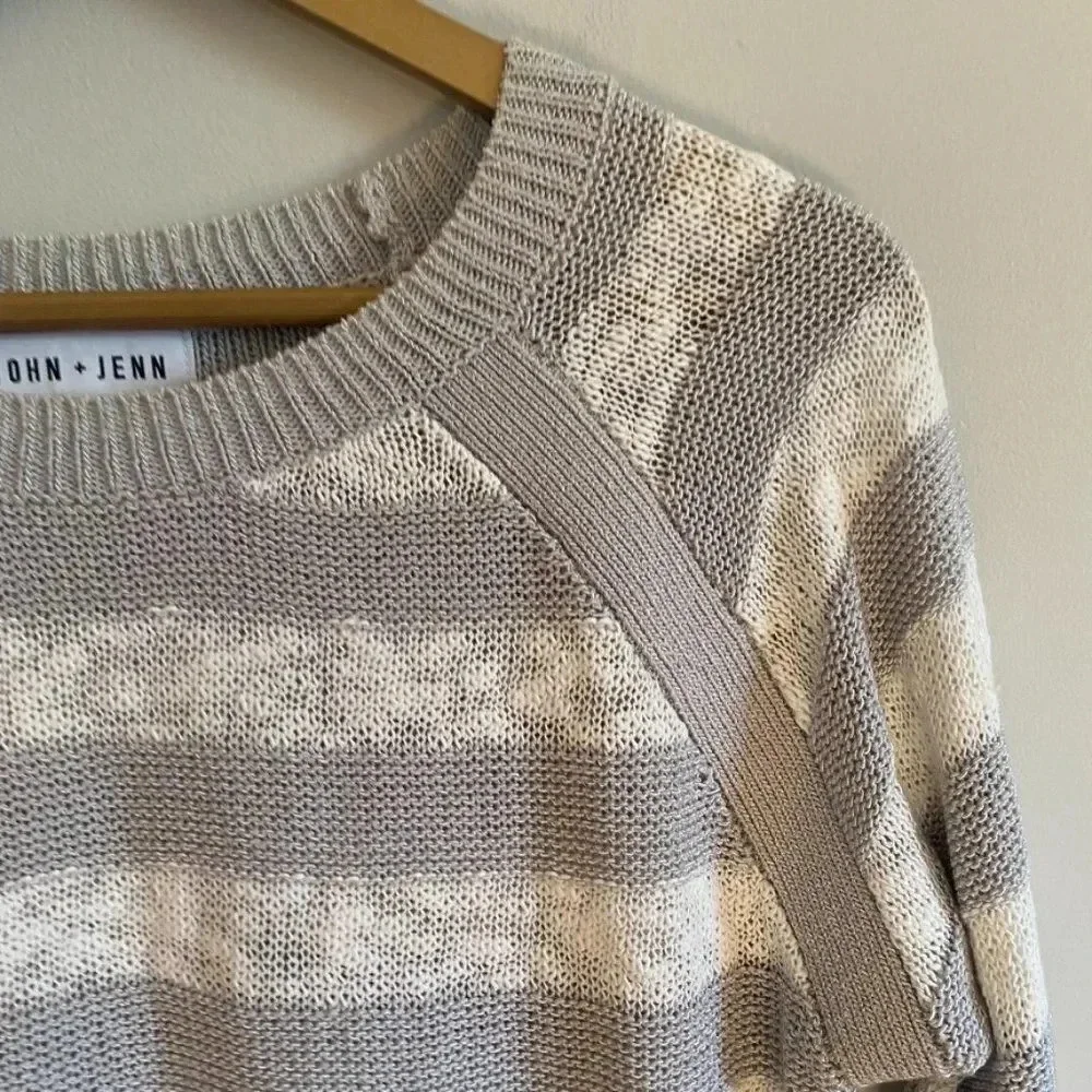 John + Jenn Striped Knit Sweater